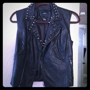 Biker  leather vest
