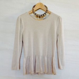 😍New Listing! Peplum sweater from the LOFT