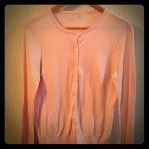JCrew long sleeve cardigan- light pink