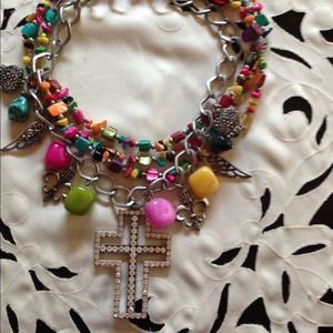 Multi Color Charm Necklace
