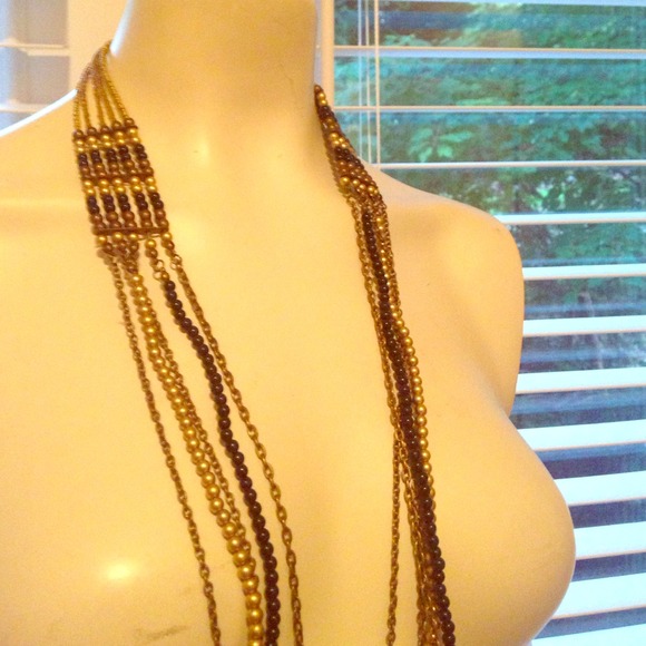 Cool beaded necklace- never worn!