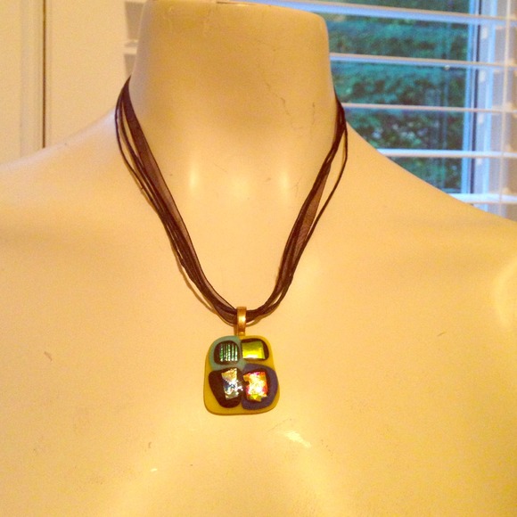 Beautiful glass hand made necklace