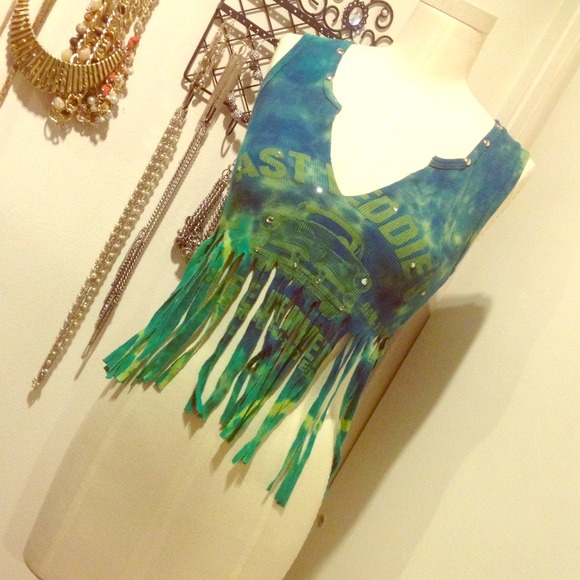 Frayed crop top