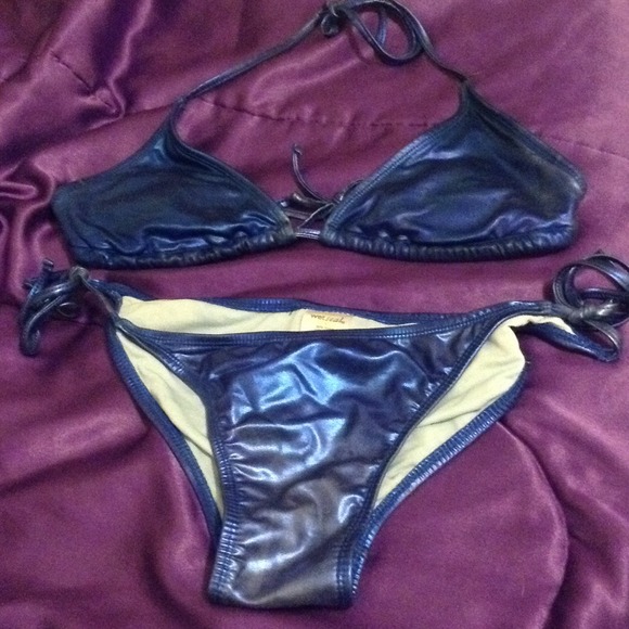 Blue bikini
