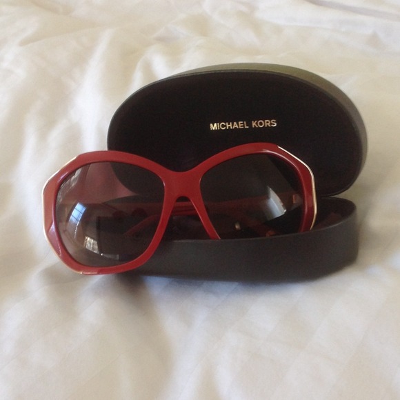 Michael Kors red sunglasses