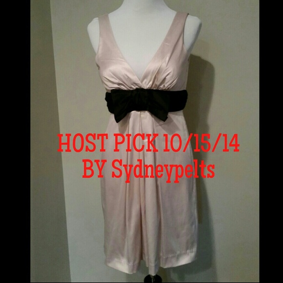 Charlotte Russe Dresses & Skirts - Cream and black dress -PRICE REDUCED