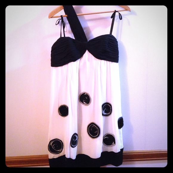 BCBG one-shoulder dress