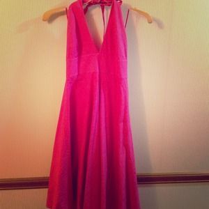 Jcrew pink halter dress