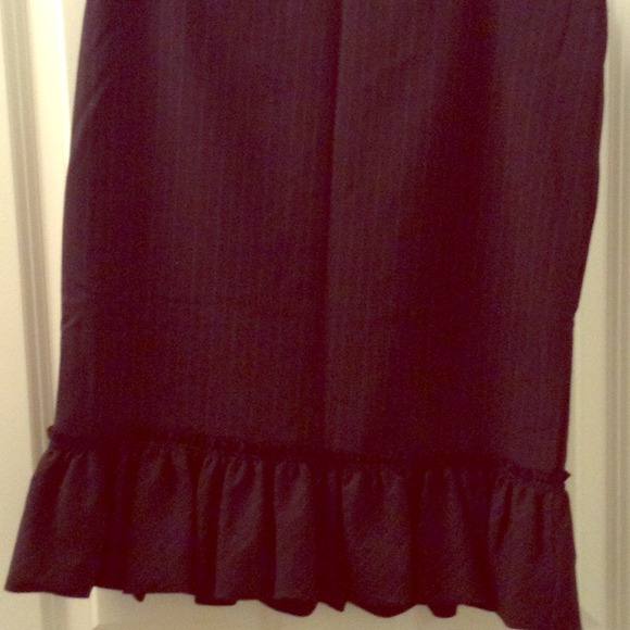 Pinstrip black and white dress skirt