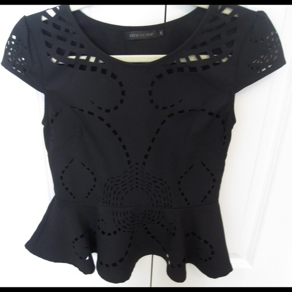 🎉HP🎉 LF peplum shirt with cutout details - Picture 2 of 4