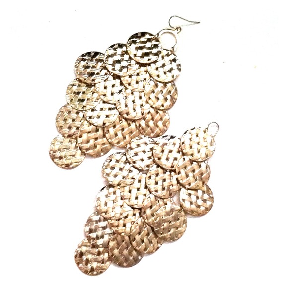 Long chandelier earrings!