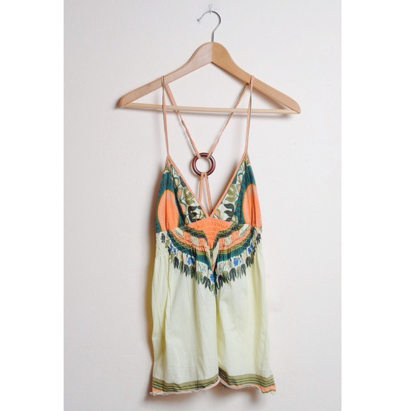 Tops - Dashiki Print Tank w/ Wood