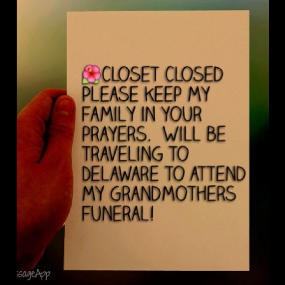 Closet Closed until further notice!