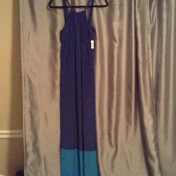 Gorgeous color block maxi dress