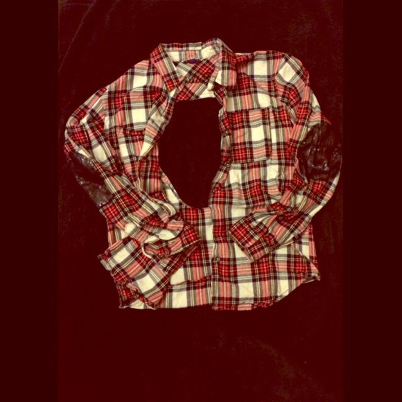 Plaid long sleeve shirt