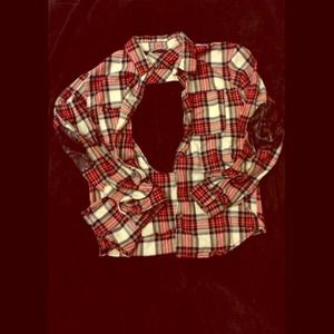 Plaid long sleeve shirt