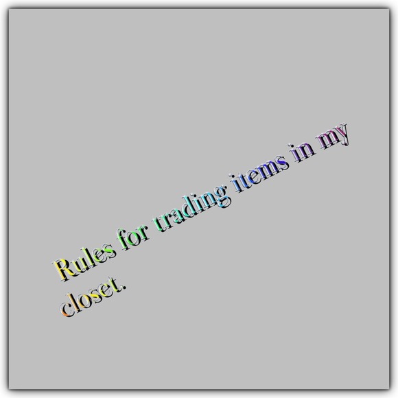 Rules to trading