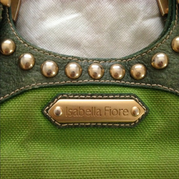 Isabela Fiore green leather stud purse - Picture 4 of 4