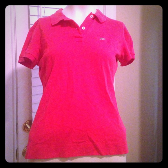 Hot pink Lacoste top in good condition!