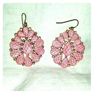 Pink/Gold Earrings