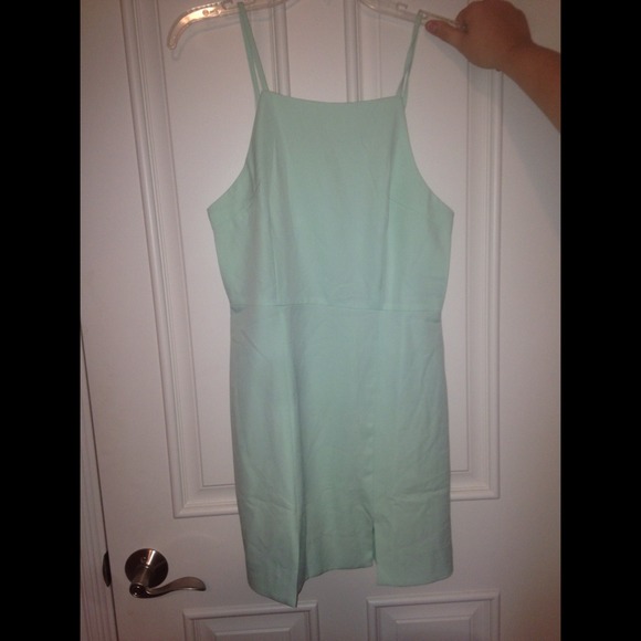 Mint LF dress with two slits in front