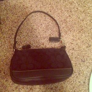 Authentic Coach Small Black Purse