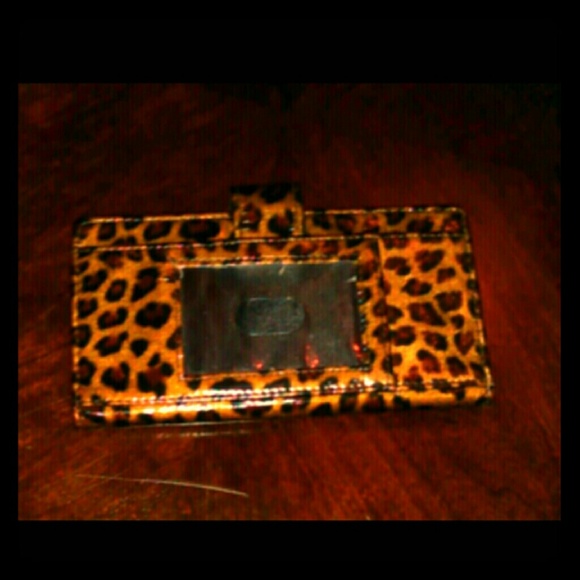 Leopard print wallet