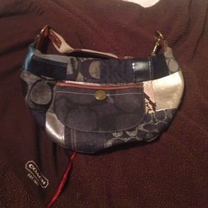 Coach jean print purse