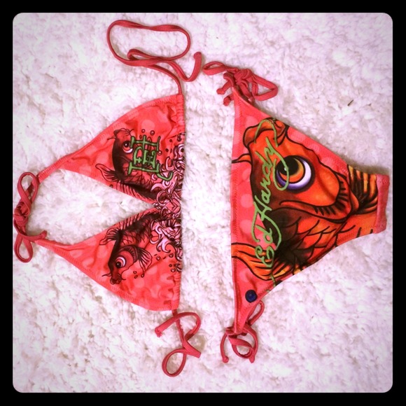 ED HARDY bikini size small NEVER WORN.