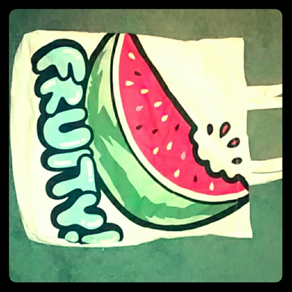 H&m cute watermelon tote bag