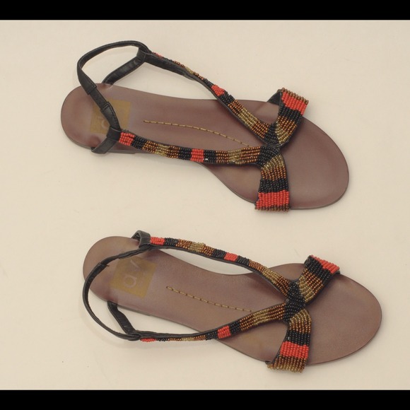 DV Beaded Sandals.