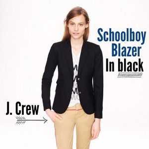 J. Crew schoolboy blazer in black (NWT!!)