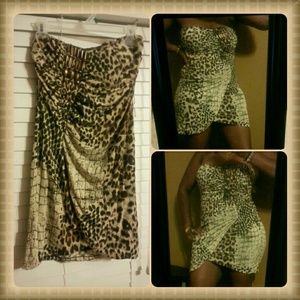 ?? Animal Print Halter Dress??
