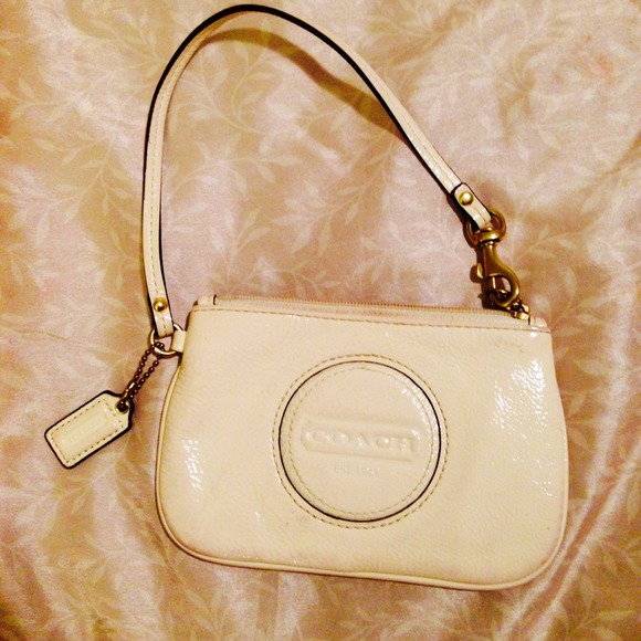 Authentic Patent Leather Coach Wristlet