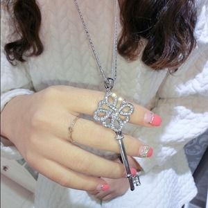 SOLD OUT SOLD OUT SOLD OUT--Crystal Key Necklace