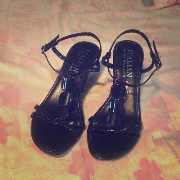Black dress sandals