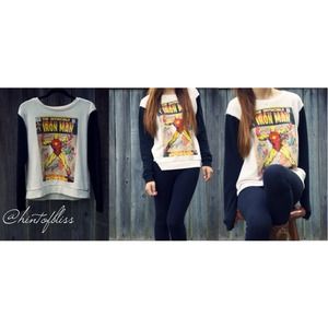 Forever 21 Iron Man comic sweater!