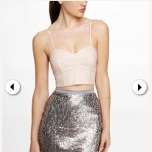 Faux Leather Bralette