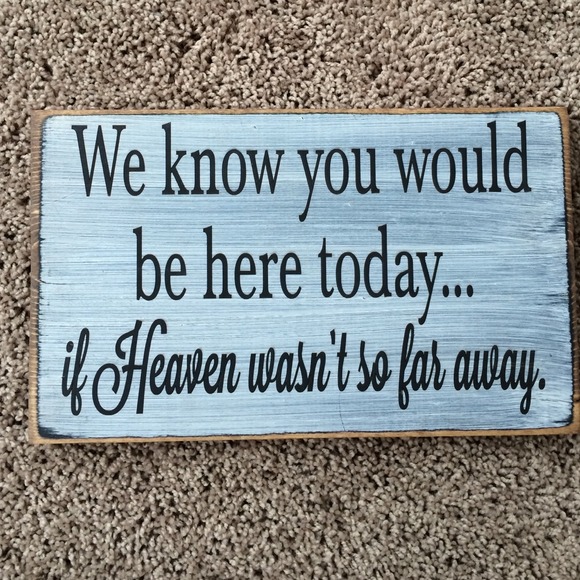 Wedding Sign "in memory"