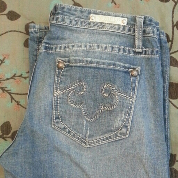 ReRock Distressed Bootcut Jeans!