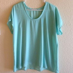 Teal summer top.