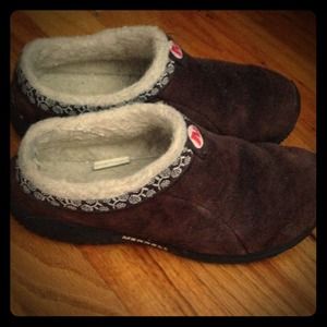 Merrell brown shoes.