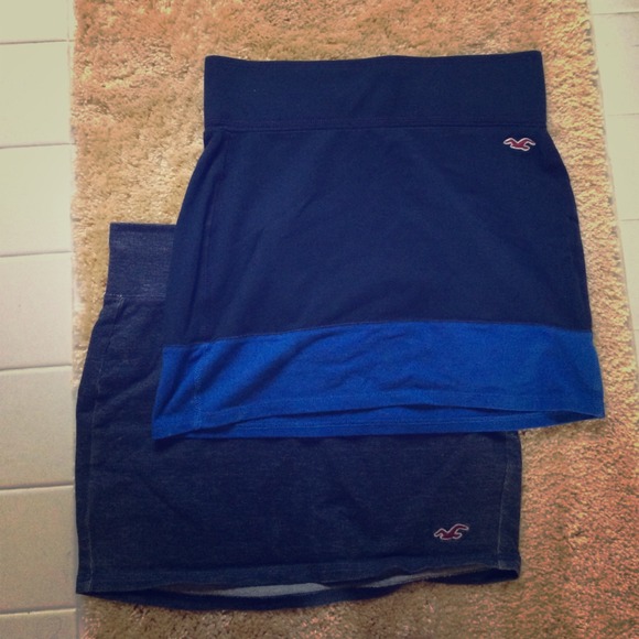 2 Hollister high waisted skirts!