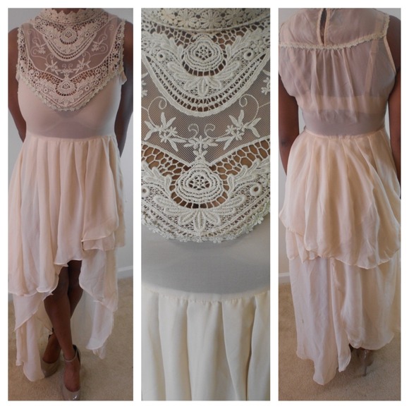 Embellished HiLo Dress