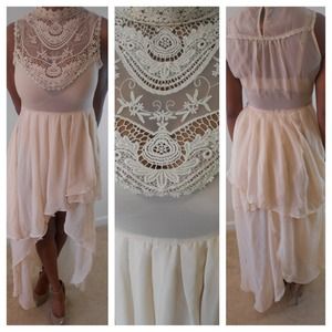 Embellished HiLo Dress