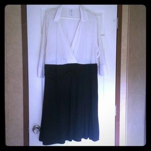 Black white dress