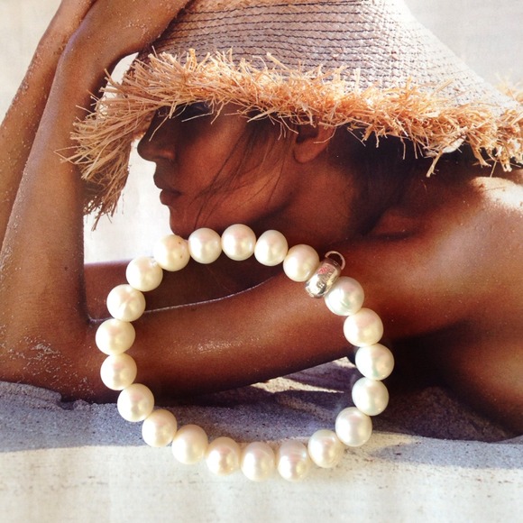 Freshwater pearl bracelet with silver(925) bead