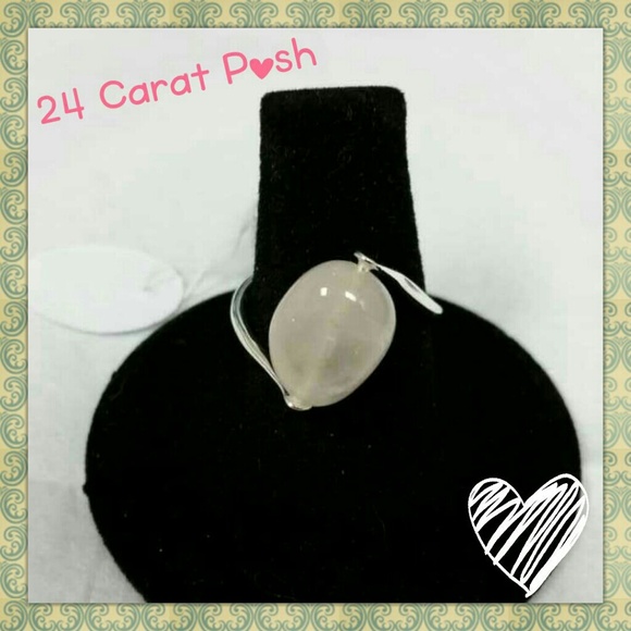 .925 Sterling Silver Rose Quartz Ring
