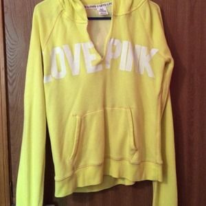Yellow PINK sweatshirt