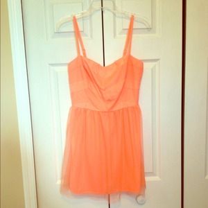 😊Sold on Vinted😄 Coral Charlotte Russe dress SzL